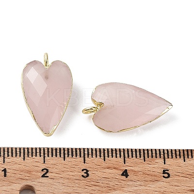 Natural Rose Quartz Pendants X-G-G012-12G-02-1