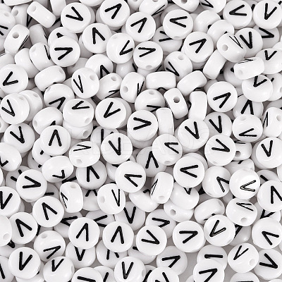 500Pcs Acrylic Beads SACR-TA0001-55V-1