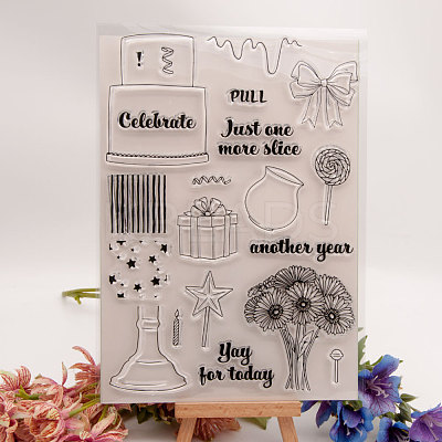 Silicone Clear Stamps DIY-A013-06-1