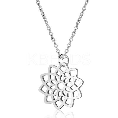 Non-Tarnish 201 Stainless Steel Pendants Necklaces NJEW-S069-TN191-1-1