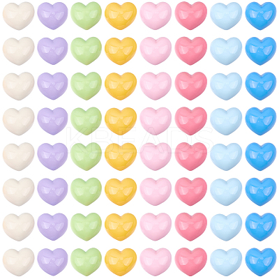 150Pcs Cartoon Opaque Resin Cabochons RESI-SC0036-53-1