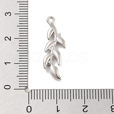 Brass Pave Clear Cubic Zirconia Pendants KK-Z061-15P-02-1