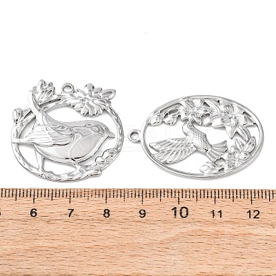 10Pcs 304 Stainless Steel Pendants STAS-P432-06P-1
