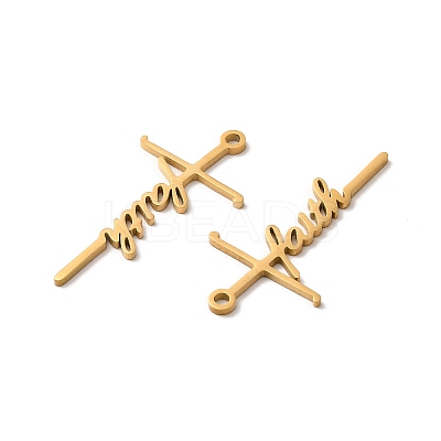 Ion Plating(IP) 304 Stainless Steel Pendants STAS-H212-08G-1