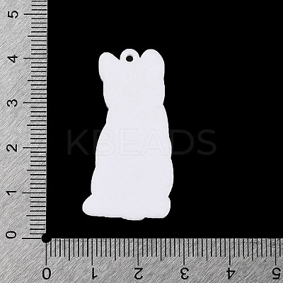 Opaque Printed Acrylic Pendants SACR-F018-01A-1