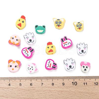 Mixed Shape Animal Handmade Polymer Clay Beads CLAY-R060-1
