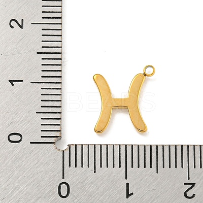 Real 18K Gold Plated PVD Vacuum Plating 304 Stainless Steel Pendants STAS-L278-002G-12-1