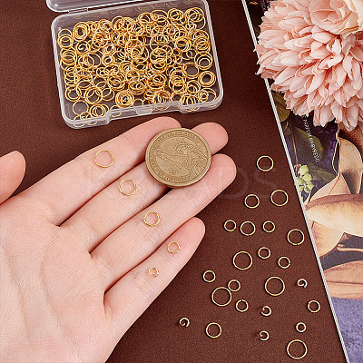 400Pcs 4 Styles 304 Stainless Steel Open Jump Rings STAS-GA0001-66-1