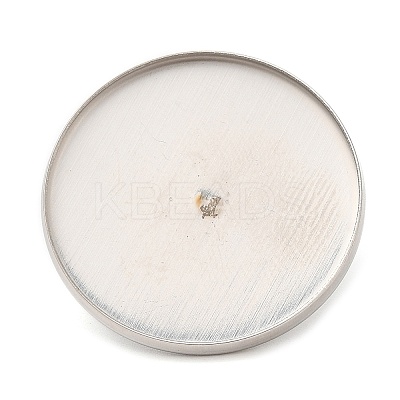 Non-Tarnish 304 Stainless Steel Brooch Findings STAS-R123-17E-P-1
