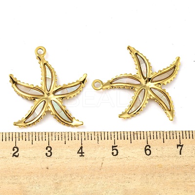 Natural Shell Pendants X-STAS-P341-03G-02-1