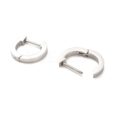 202 Stainless Steel Hoop Earrings EJEW-C076-06C-P-1