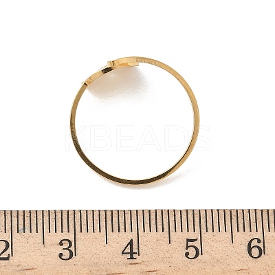 304 Stainless Steel Cuff Rings for Women RJEW-F195-02G-1