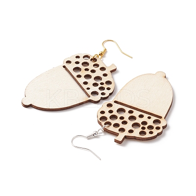 DIY Thanksgiving Day Earring Making Kit WOOD-FS0001-06-1