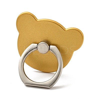 Zinc Alloy Bear Cell Phone Holder Stand Findings LS-AJEW-G035-05G-1