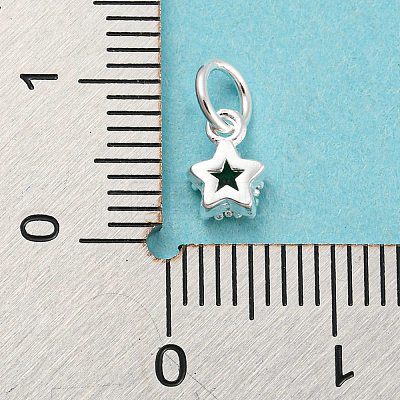 925 Sterling Silver Birthstone Charms STER-G035-01C-02-1