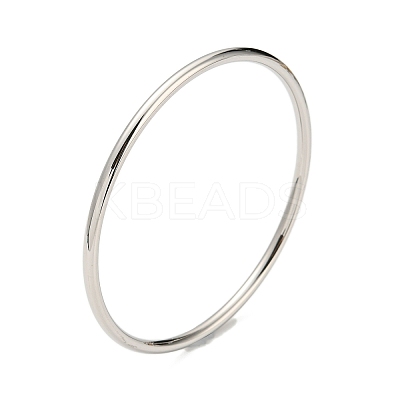 Non-Tarnish 7Pcs 304 Stainless Steel Polishing Plain Bangles Kit BJEW-G695-01P-1