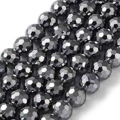 Terahertz Stone Beads Strands G-G048-A01-03-1