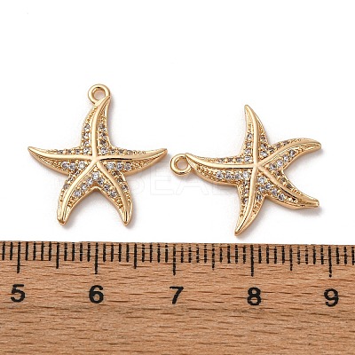 Brass Micro Pave Cubic Zirconia Pendants KK-Z112-08G-1