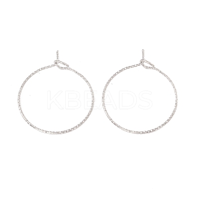 316 Surgical Stainless Steel Hoop Earrings Findings STAS-D183-02P-01-1