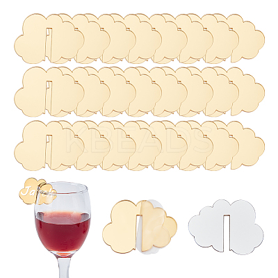 Cloud Acrylic Wine Glass Charms Tag AJEW-WH0248-383B-1