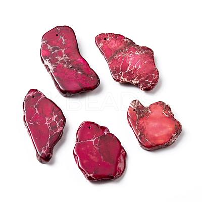 Natural Regalite/Imperial Jasper/Sea Sediment Jasper Pendants G-F590-08A-1