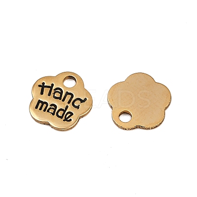304 Stainless Steel Enamel Pendants STAS-L290-56G-1