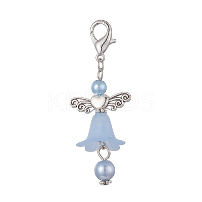 Angel Acrylic Pendants Decorations HJEW-JM01029-1
