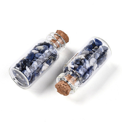 Glass Wishing Bottle Display Decorations AJEW-T013-02D-1