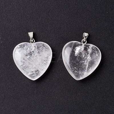 Natural Quartz Crystal Pendants X-G-G956-B56-FF-1