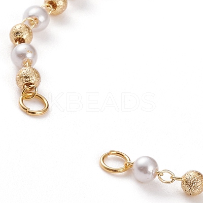 Acrylic Beaded Chain Bracelet Making AJEW-JB00871-1
