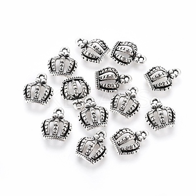 Tibetan Style Alloy Crown Charms LS-EBB054Y-NF-1