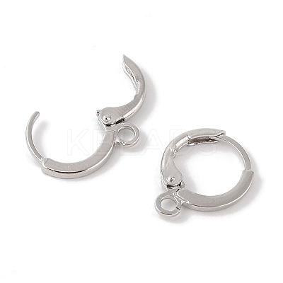 Brass Hoop Earrings Finding KK-Q822-01P-1