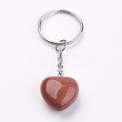 Synthetic Goldstone Keychain KEYC-F019-02F-1