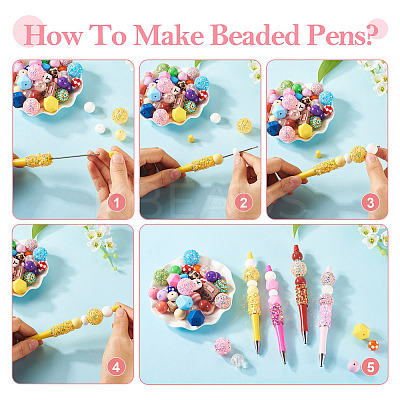 8Pcs Star Sequin Ball-Point Pen FIND-TA0006-15C-1