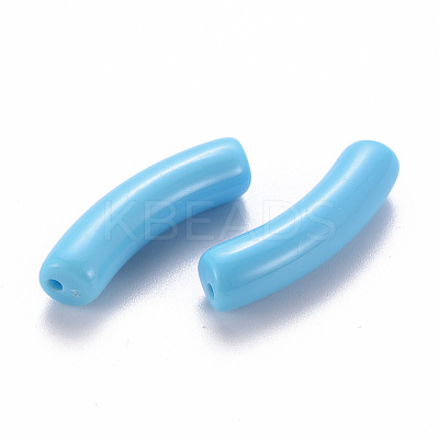 Opaque Acrylic Beads X-MACR-S372-002B-S012-1
