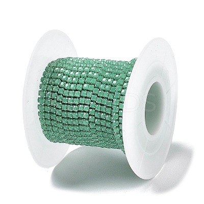 Iron Rhinestone Glass Cup Chain CH-U001-01I-1