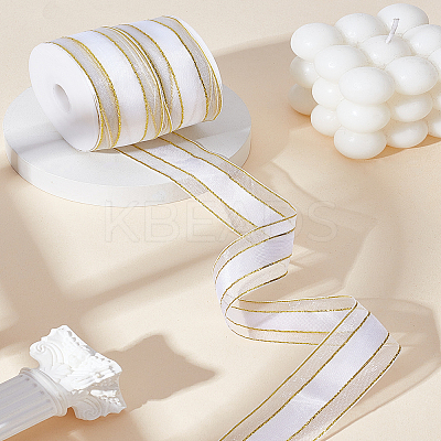 22~25 Yards Solid Color Organza Ribbons SRIB-LP0001-10D-1