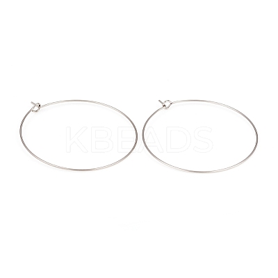 316L Surgical Stainless Steel Hoop Earring Findings STAS-G229-07P-05A-1
