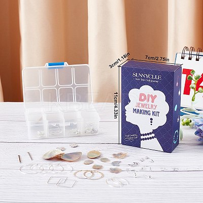 DIY Geometric Style Earring Making Kits DIY-SC0013-21S-1