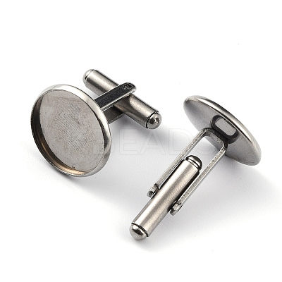 Tarnish Resistant 304 Stainless Steel Cuff Buttons LS-STAS-Z015-33F-1