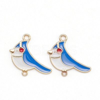Alloy Enamel Links Connectors ENAM-E569-05-1