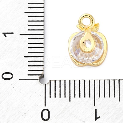 Brass Micro Pave Cubic Zirconia Pendants KK-A240-10G-1