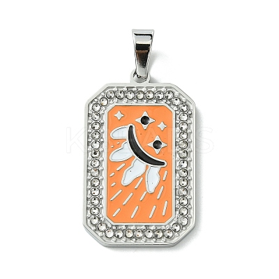 304 Stainless Steel Pendants STAS-C101-08P-01-1