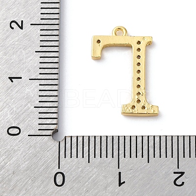 Rack Plating Brass Micro Pave Cubic Zirconia Pendant KK-H449-76G-22-1