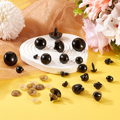 260Pcs 16 Style Resin Doll Eyes & Nose FIND-TA0003-82-1