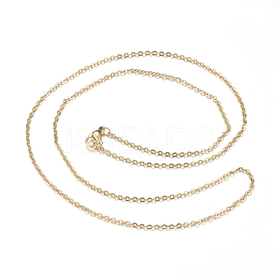 304 Stainless Steel Cable Chain Necklaces NJEW-P170-02G-08-1