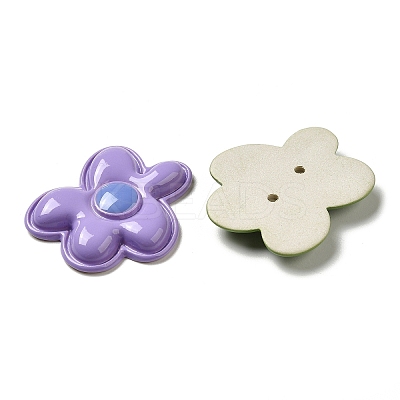 Opaque Resin Cabochons RESI-F050-08-1
