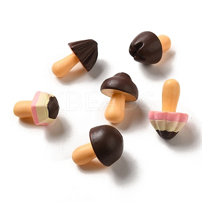 Opaque Resin 3D Mushroom Ornaments CRES-P033-03-1
