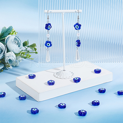 Handmade Evil Eye Lampwork Beads LAMP-DC0001-07A-1