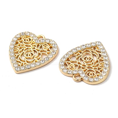 Alloy Rhinestone Pendants PALLOY-E027-VF716-1